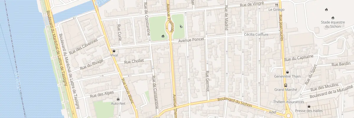 Plan du 90B Av Thermale à Vichy