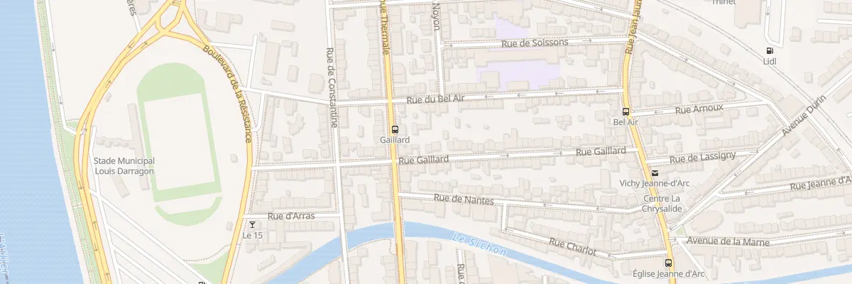Plan du 31 Rue Gaillard à Vichy