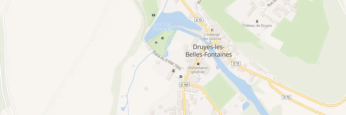 Plan du 8 Rue du Capitaine Coignet à Druyes-les-Belles-Fontaines