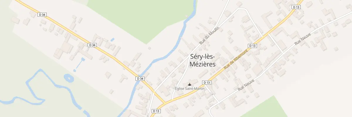 Plan du 11 Rue du Moulin à Séry-lès-Mézières