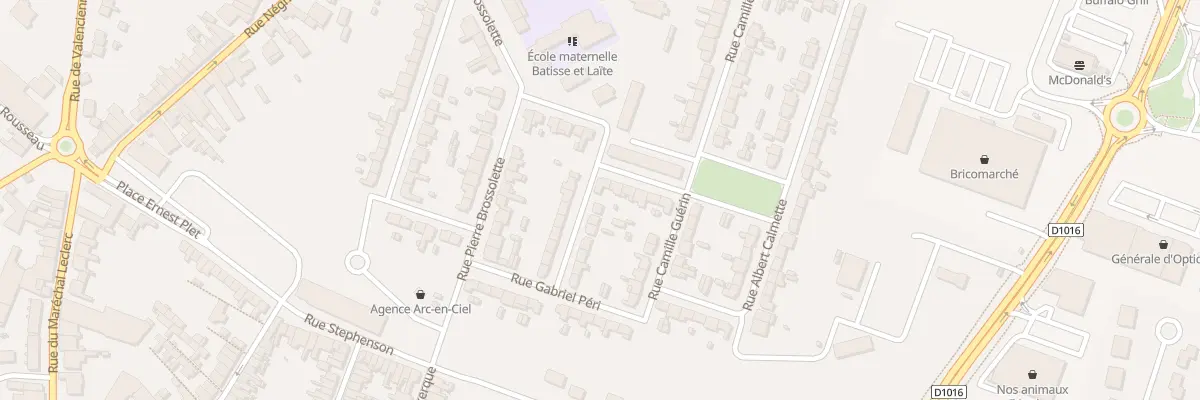 Plan du 2 Rue Aime Noblecourt à Caudry