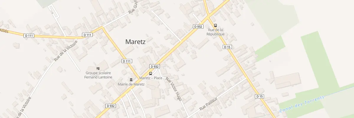 Plan du 11 Rue du Maréchal Galliéni à Maretz