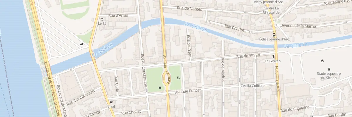 Plan du 35 Rue de Vingré à Vichy
