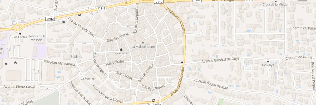 Plan du 44 Rue de Verdun à Vias