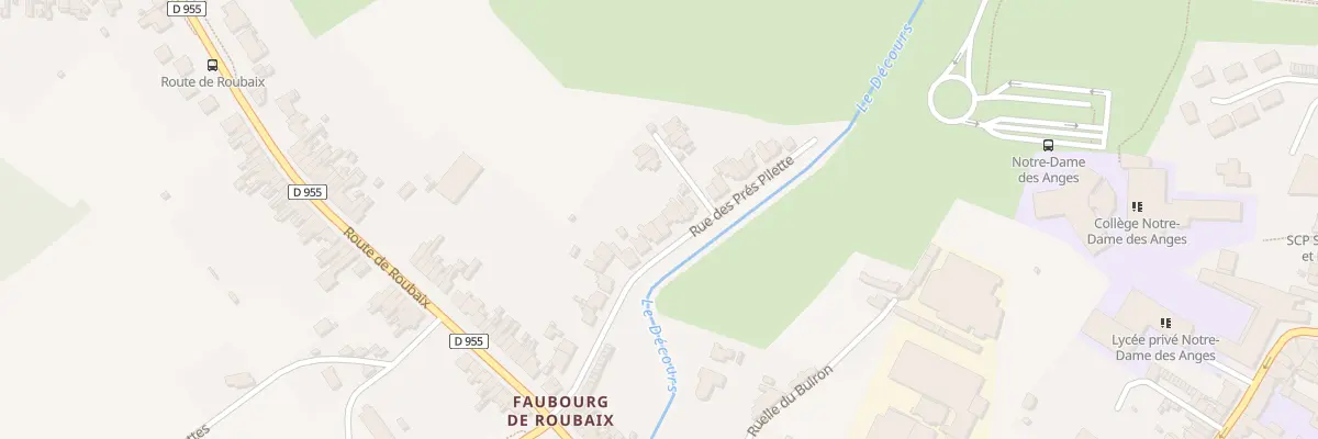 Plan du 23 Rue des Prés Pilette à Saint-Amand-les-Eaux