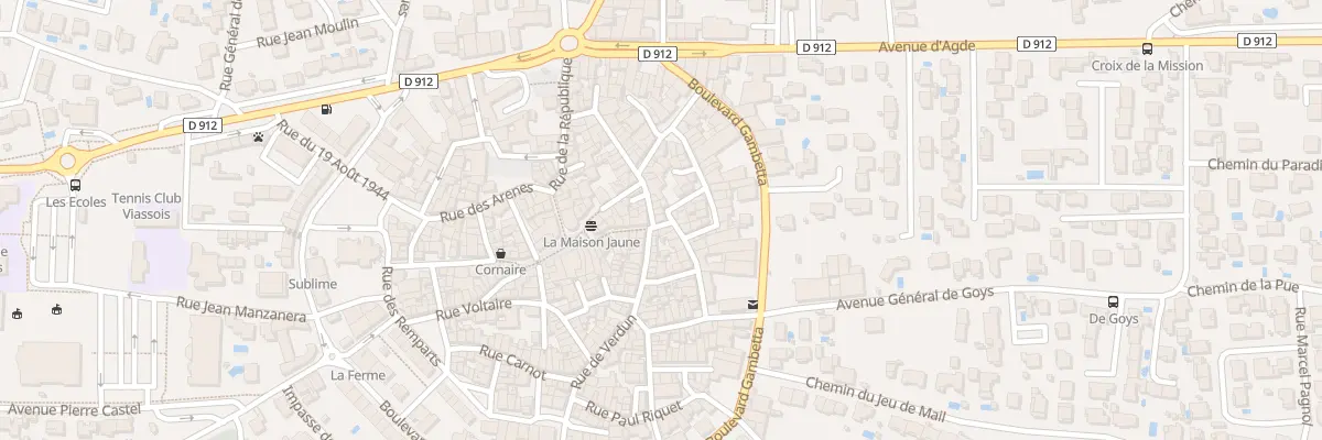Plan du 36 Rue de Verdun à Vias