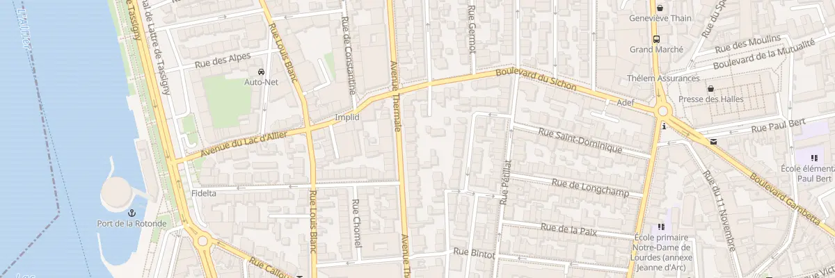 Plan du 52 Av Thermale à Vichy