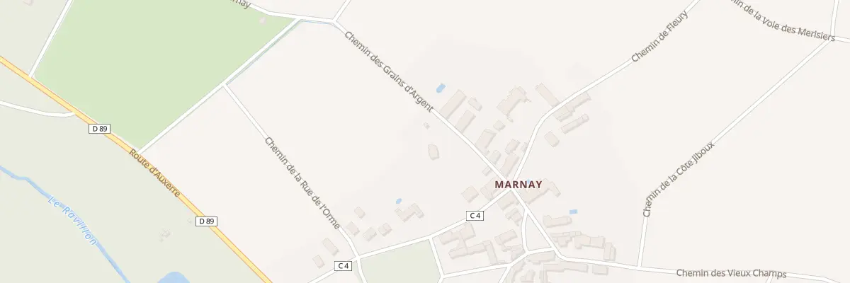 Plan du 1 Che des Grains d’Argent à Poilly-sur-Tholon