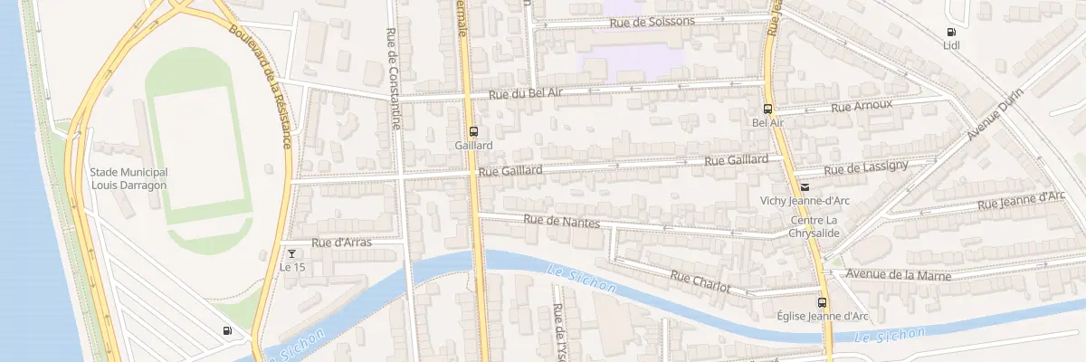 Plan du 42 Rue Gaillard à Vichy