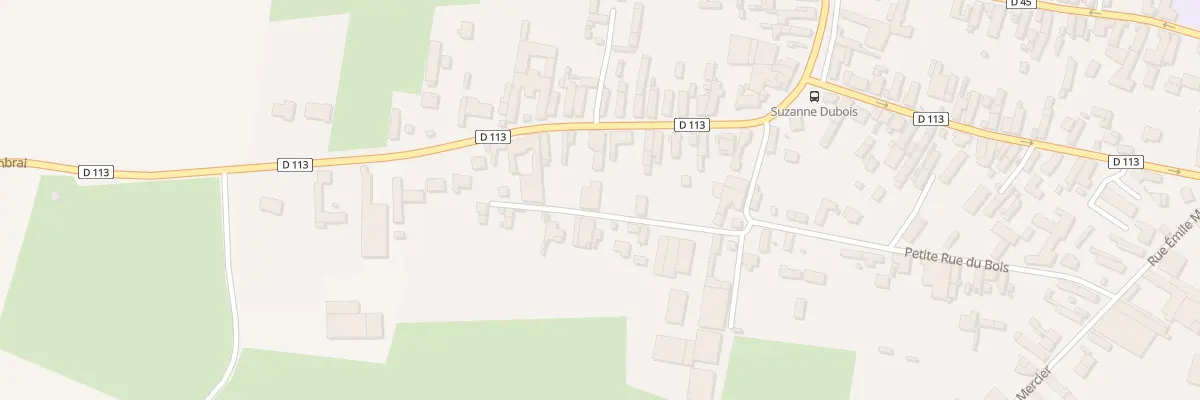 Plan du 16 Ptr Petite Rue du Bois à Quiévy