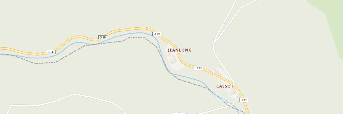 Plan du 2 Rte Jeanlong-Route de Condat à Égliseneuve-des-Liards