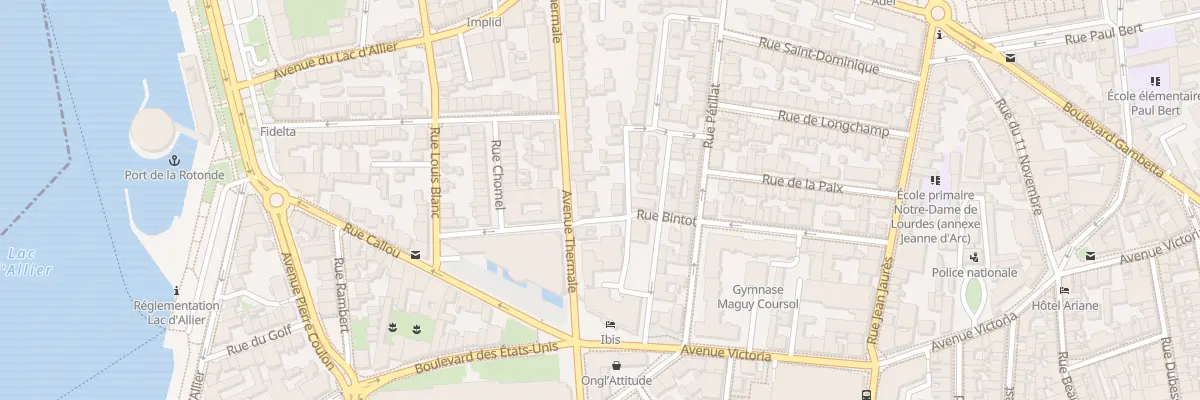 Plan du 24 Av Thermale à Vichy