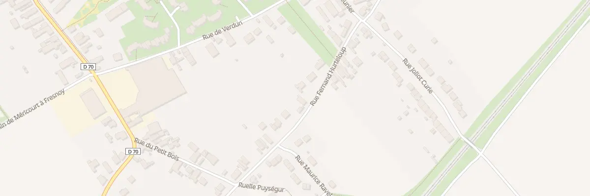 Plan du 158 Rue Fernand Hurteloup à Fresnoy-le-Grand