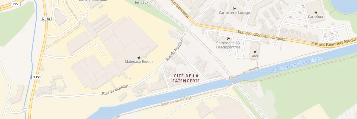 Plan du 55B Rue Marillon à Saint-Amand-les-Eaux