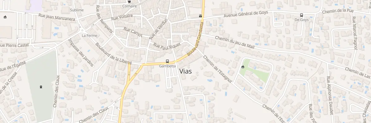 Plan du 26 Bd Gambetta à Vias