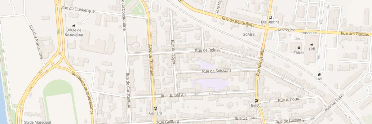 Plan du 3 Rue de Soissons à Vichy