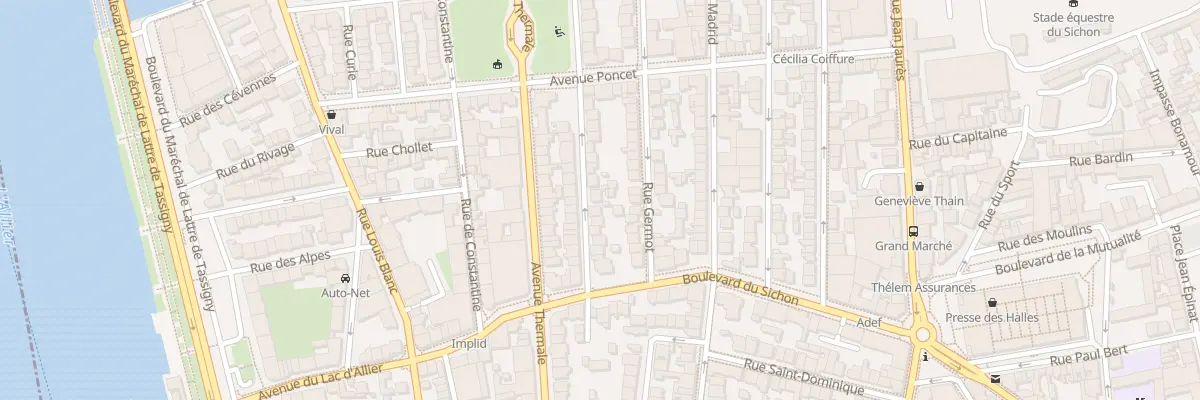 Plan du 14 Rue Senateur Gacon à Vichy