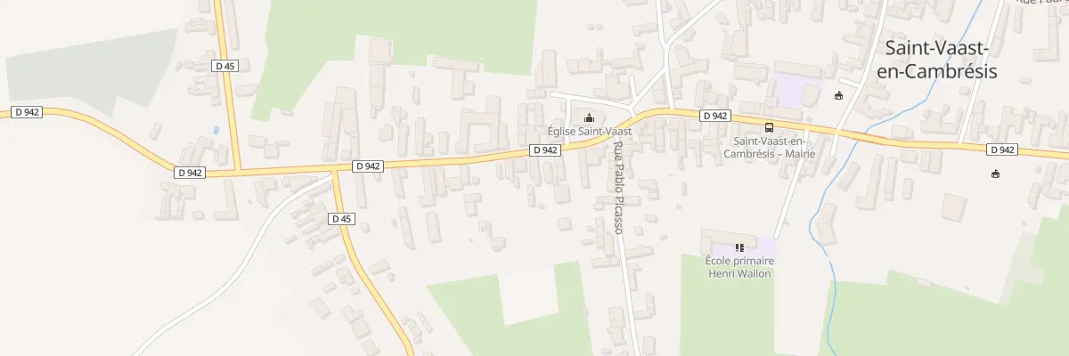 Plan du 42 Rue Jean Jaurès à Saint-Vaast-en-Cambrésis