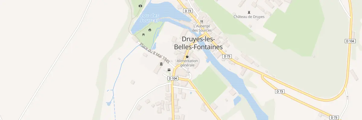 Plan du 4 Le Village à Druyes-les-Belles-Fontaines