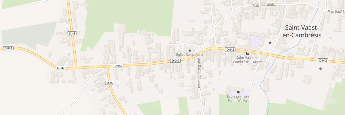 Plan du 33 Rue Jean Jaurès à Saint-Vaast-en-Cambrésis