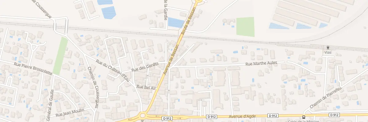 Plan du 2 Rue Marthe Aules à Vias