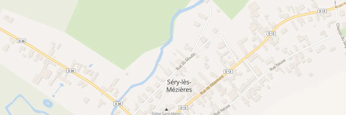 Plan du 19 Rue du Moulin à Séry-lès-Mézières