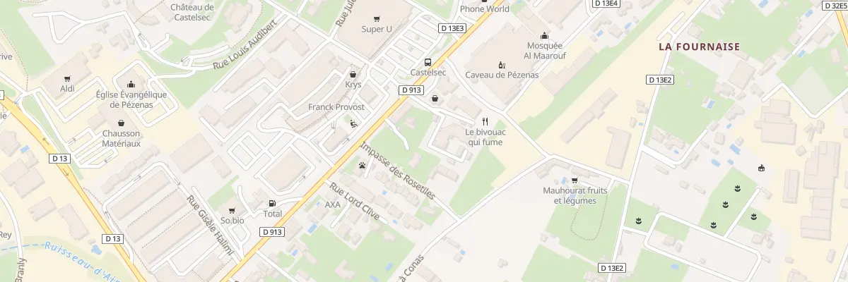 Plan du 43B Av de Verdun à Pézenas