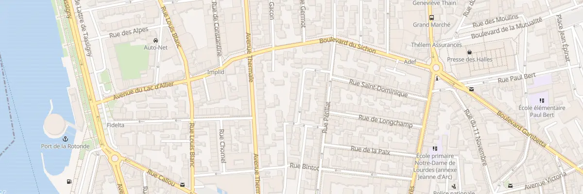 Plan du 33 Rue Mounin à Vichy