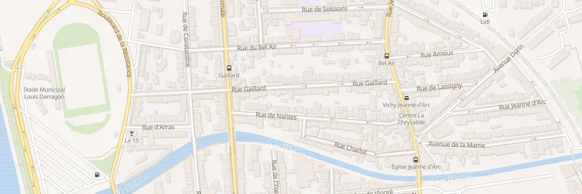 Plan du 52 Rue Gaillard à Vichy
