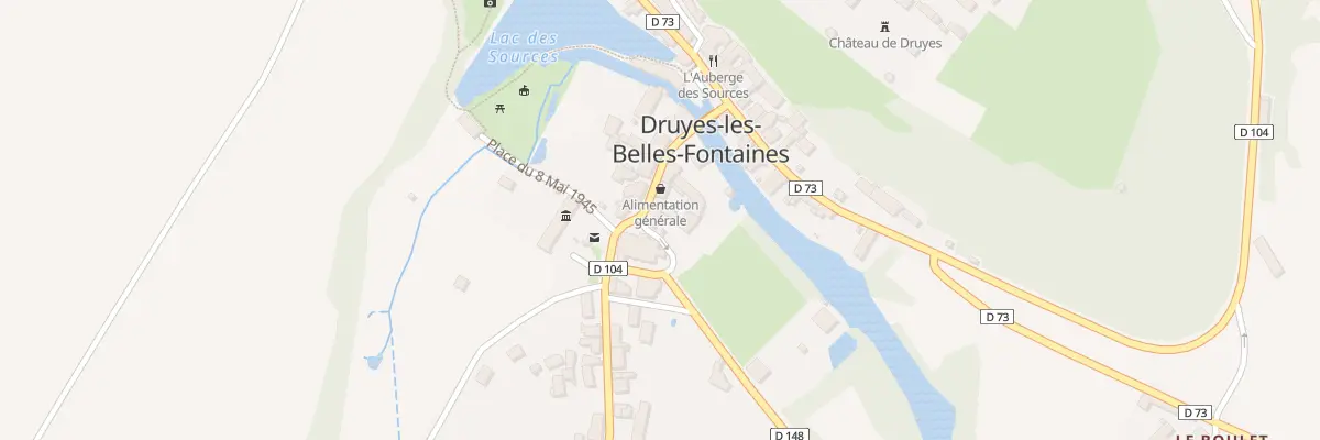 Plan du 7 Rue du Capitaine Coignet à Druyes-les-Belles-Fontaines