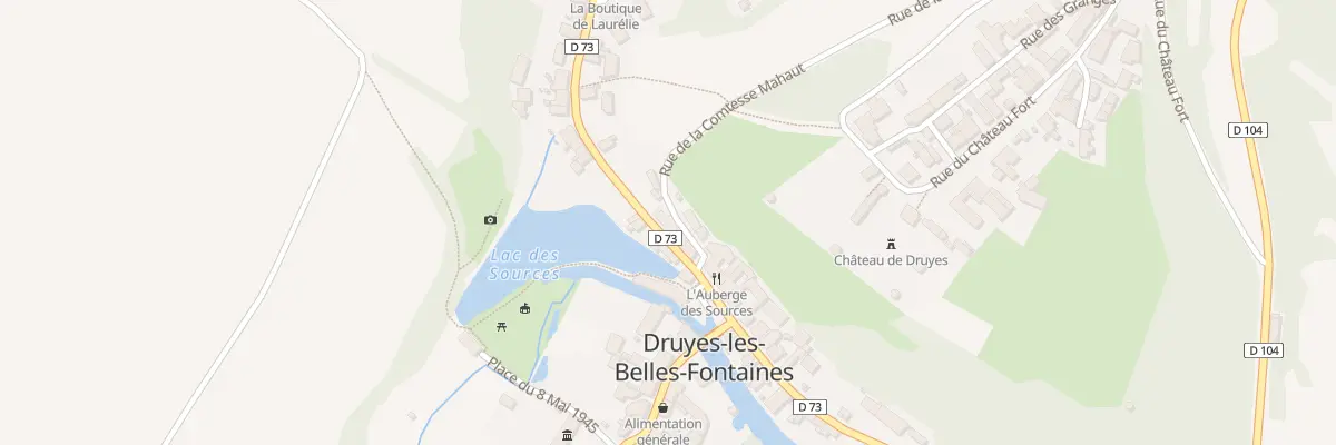 Plan du 4 Rue Thiers à Druyes-les-Belles-Fontaines