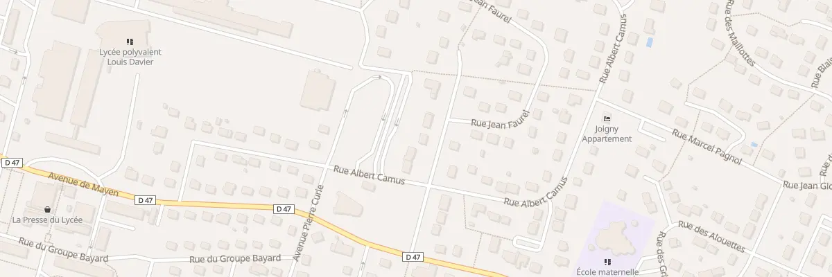Plan du 28 Rue Jean Faurel à Joigny