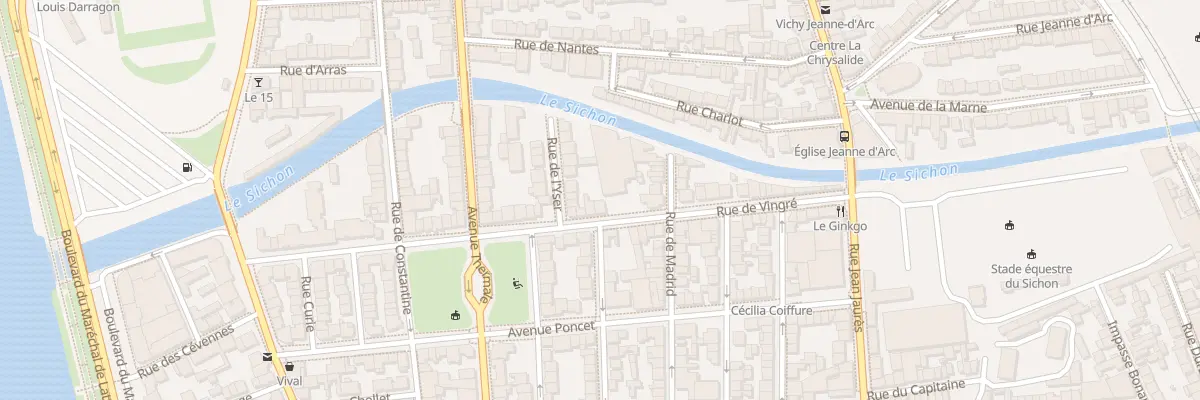 Plan du 51 Rue de Vingré à Vichy