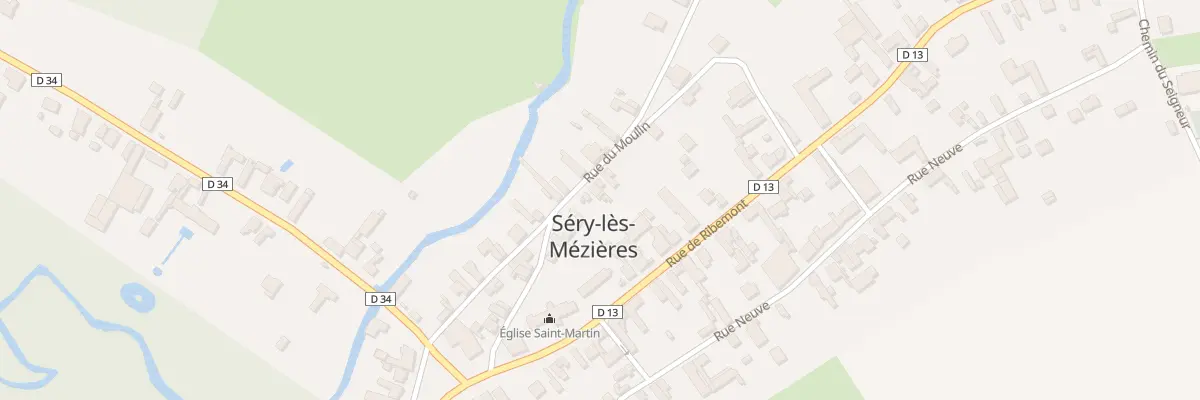 Plan du 10 Rue du Moulin à Séry-lès-Mézières