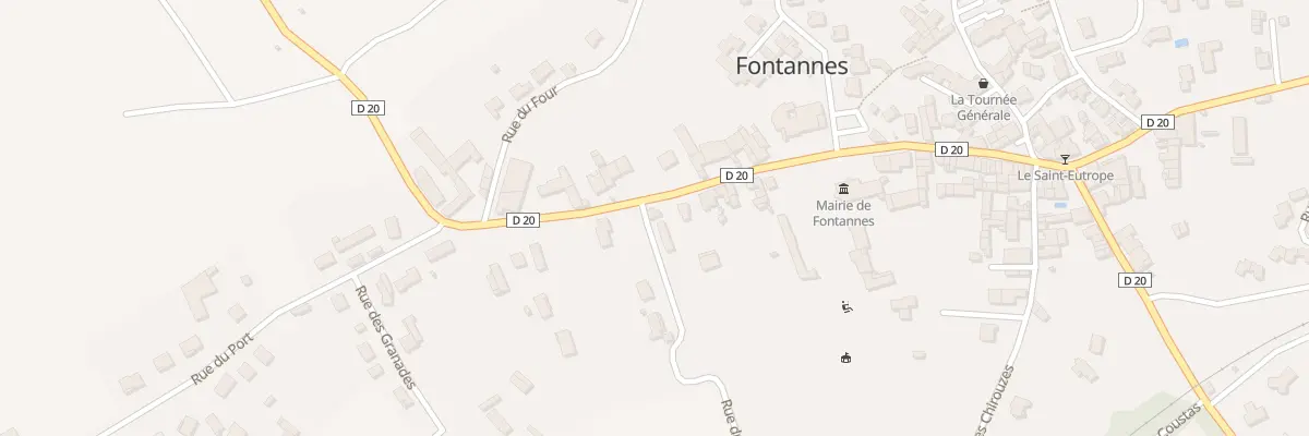 Plan du 5186 Les Chirouzes à Fontannes