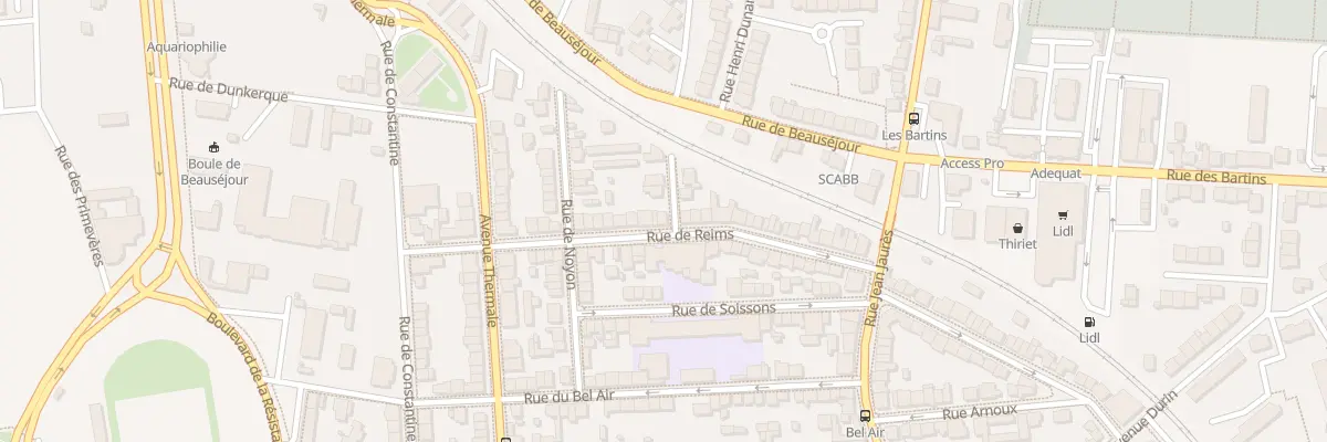 Plan du 33 Rue de Reims à Vichy