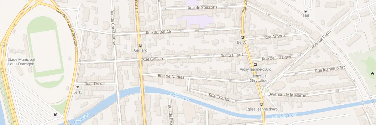 Plan du 56 Rue Gaillard à Vichy