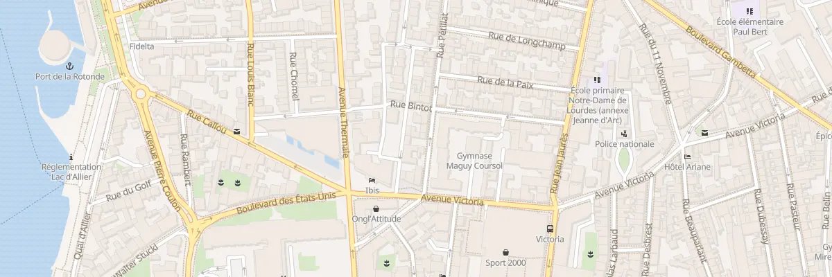 Plan du 7 Rue Pétillat à Vichy