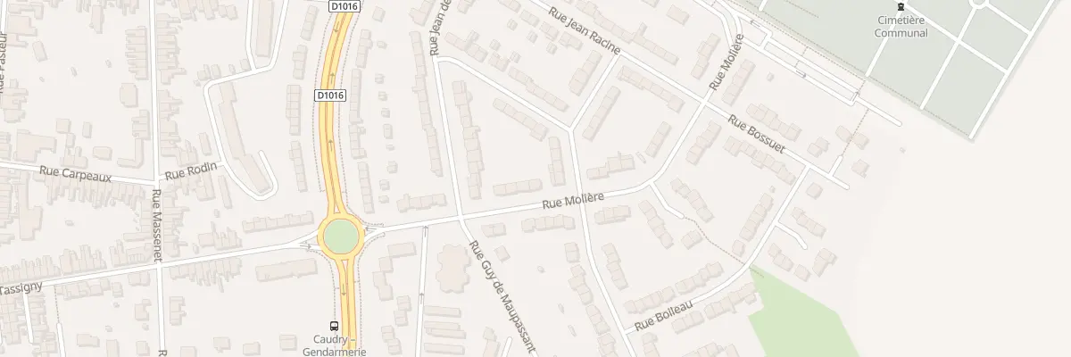 Plan du 15 Rue Moliére à Caudry