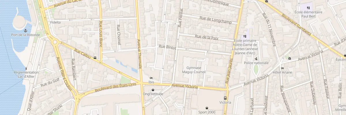 Plan du 11 Rue Pétillat à Vichy