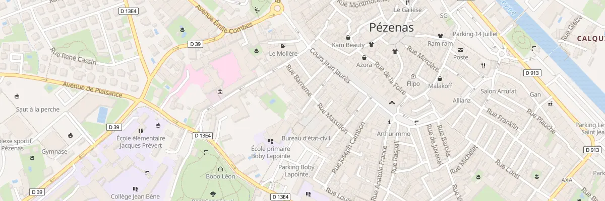 Plan du 2 Imp de l’Oratoire à Pézenas