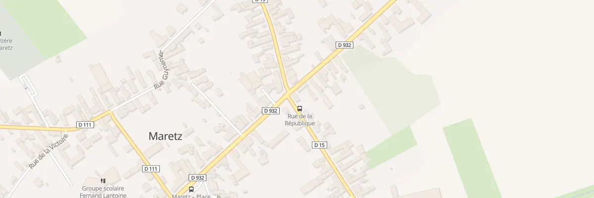Plan du 1 Rue de la République à Maretz