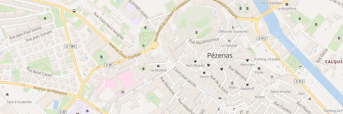 Plan du 6 Pl Ledru Rollin à Pézenas