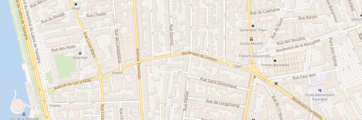 Plan du 36 Bd du Sichon à Vichy