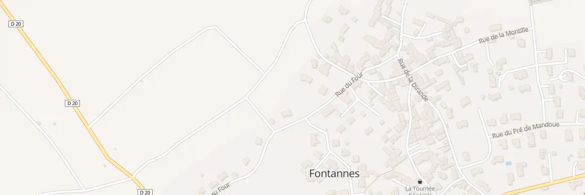Plan du 20 Rue du Four à Fontannes