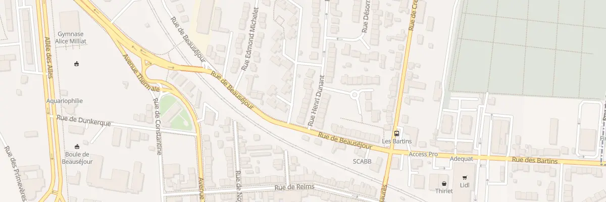 Plan du 9 Rue Henri Dunant à Vichy