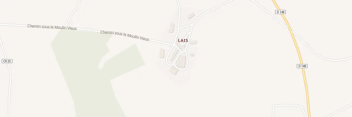 Plan du 161 Lais aux Hauts de Forterre