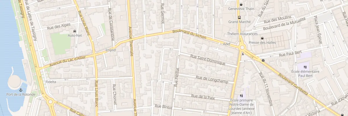 Plan du 45 Rue Pétillat à Vichy