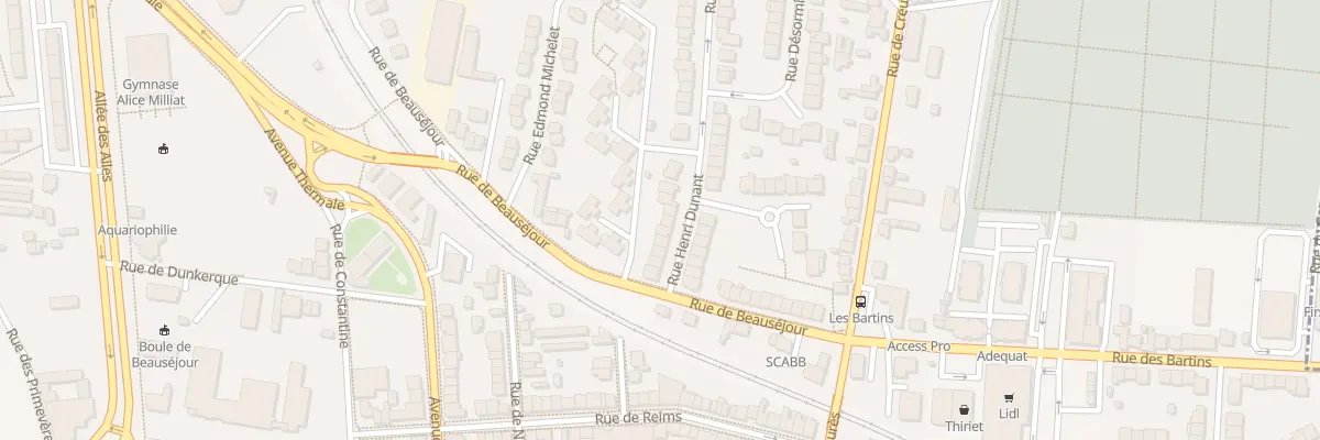 Plan du 11 Rue Henri Dunant à Vichy