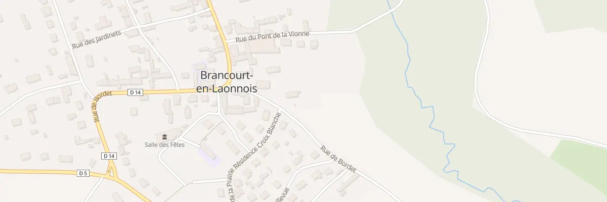 Plan du 2 Rue de Bordet à Brancourt-en-Laonnois